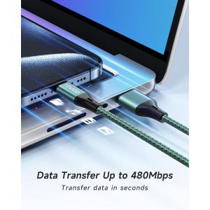 RAVIAD Cable USB C [3Pack 2M] Cable USB C Carga Ra