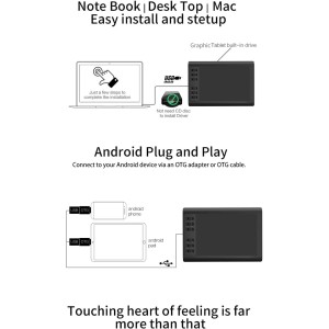 Tablet Grafica de escritura 10moons G10