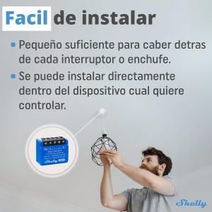 Shelly 1 Mini Gen3  Relé Interruptor Wi-Fi. 2 Uds