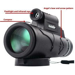 Telescopio monocular 12X50 con trípode y brújula + linterna + láser rojo Telescopio monocular 12X50 con trípode y brújula + linterna + láser rojo