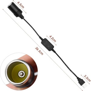 5V USB A Macho a 12V Encendedor de Cigarrillos de