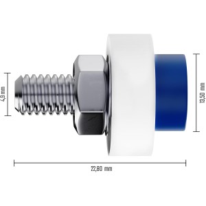 A0023 -1 Set de 4 tornillos M5 x 20 mm DIN 84 con