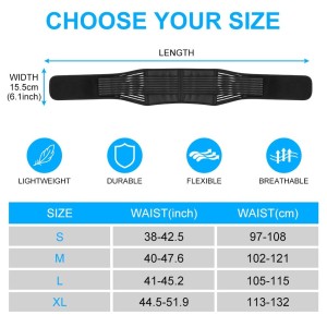 ACWOO Turmalina Faja Termica Cinturon, Talla S