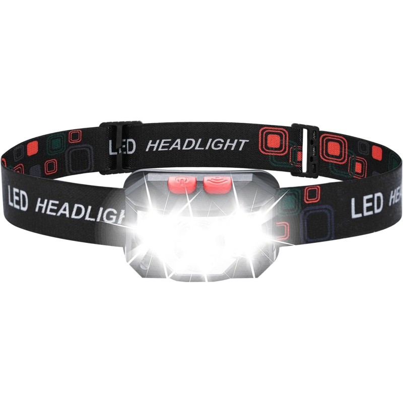 GRIFEMA GD301 Linterna Frontal LED Recargable, 6 M