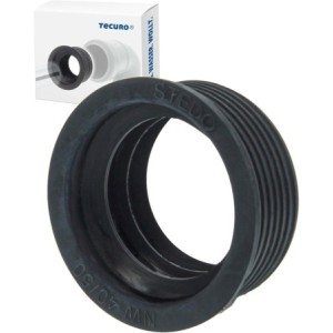 tecuro Manguito de goma, sifón para tubería