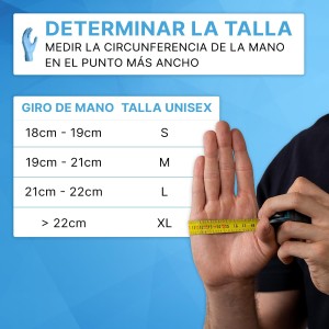 ARNOMED Guantes nitrilo talla XL azul, 200 Uds.