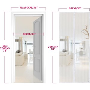 Puerta de Malla Magnética Apalus, Cortina Hecha de