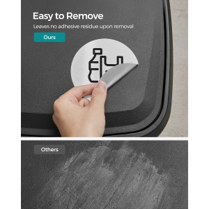 SONGMICS Calcomanías de papelera, 6 etiquetas