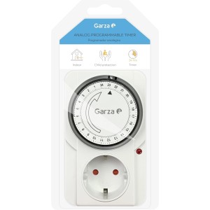 Garza 400600 Temporizador analógico, Blanco