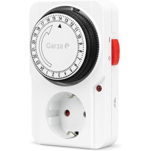 Garza 400600 Temporizador analógico, Blanco