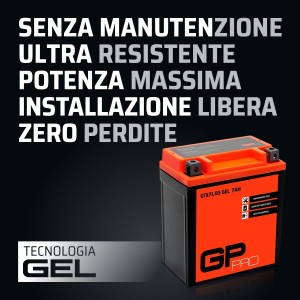 GP-PRO GTX7L-BS 12V 6Ah GEL Batería de arranque