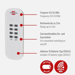 Brennenstuhl Comfort-Line set de 4 enchufes