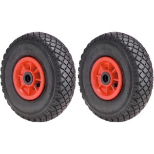 Rueda Carretilla Sacos Neumática llanta plástico 2