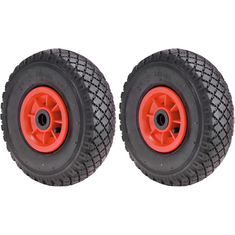 Rueda Carretilla Sacos Neumática llanta plástico 2