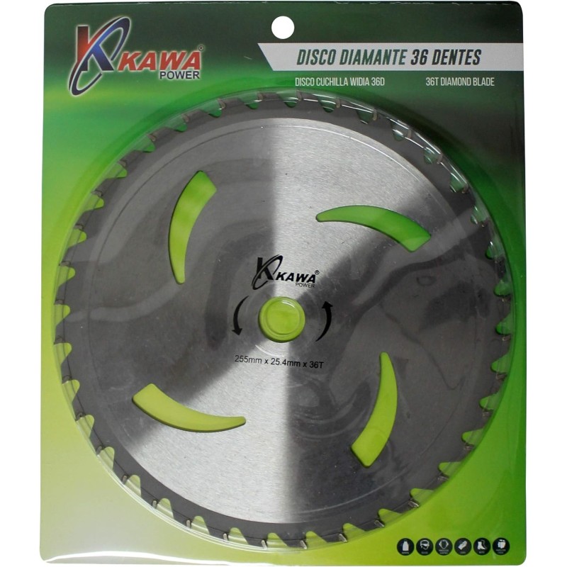 Disco cuchilla de Widia con 36 puntas