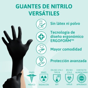 Ansell MicroFlex 93-852 Guantes Nitrilo Sin Polvo