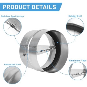 LALAGO Ø100 mm Válvula de Retención de Aire, Tapa