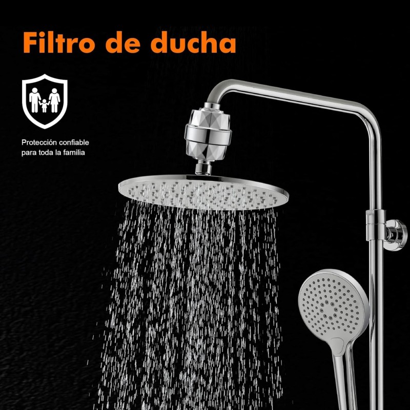 Ibergrif M91010 Filtro Ducha Para Agua Dura