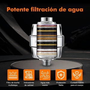 Ibergrif M91010 Filtro Ducha Para Agua Dura