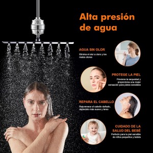 Ibergrif M91010 Filtro Ducha Para Agua Dura