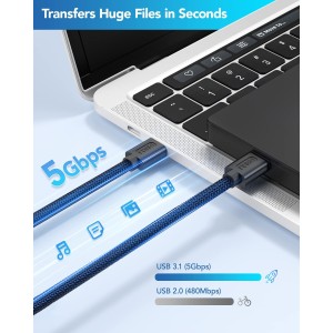 ANDTOBO Macho USB 3.0 Cable-3 Metros, [5Gbps] Cabl