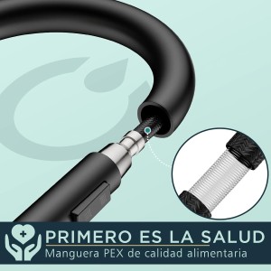 FORIOUS Grifo Cocina Extraible Negro, Grifo Cocina