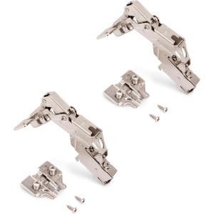 Emuca - Pack de 2 bisagras de cazoleta Ø35mm 165°