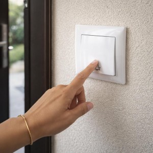 Pulsador empotrado, símbolo de timbre, Serie G1 co