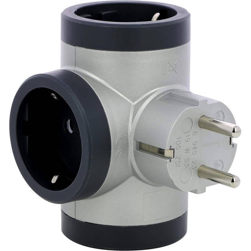 LEGRAND Adaptadores 3 Tomas Laterales 2P+T,