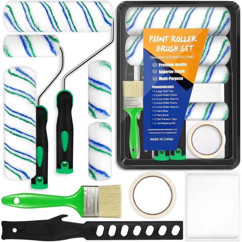 12 Piezas Kit Rodillo Para Pintar Paredes