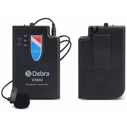 Microfonos inalambricos ,Debra V3002  de doble canal con 2 Lavalier