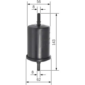 Bosch F2161 Filtro de Gasolina para Coche