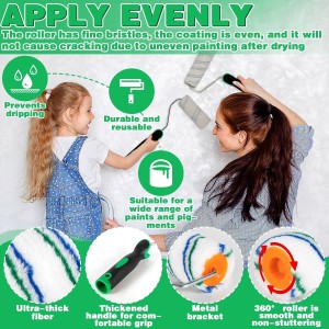 12 Piezas Kit Rodillo Para Pintar Paredes