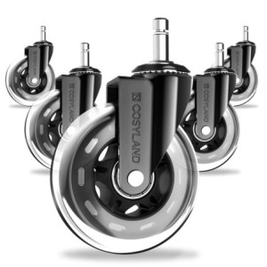 COSYLAND 5pcs Ruedas Silla Oficina - 11 mm x 22 mm