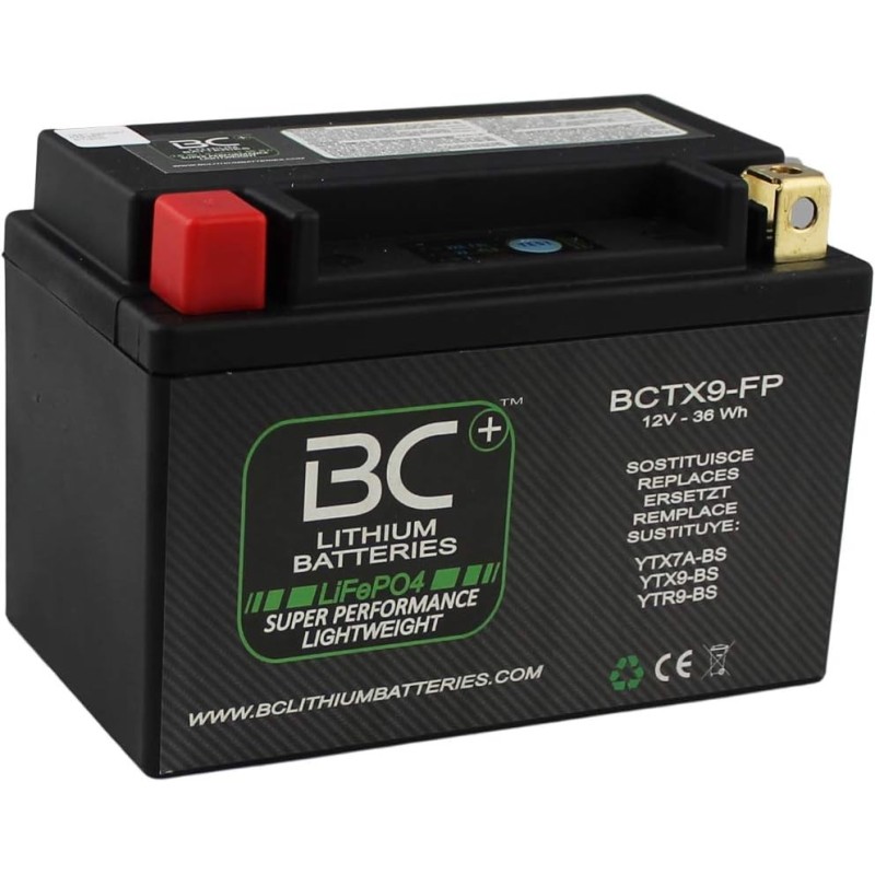 BC Lithium Batteries BCTX9-FP Batería Moto de Liti