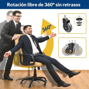 COSYLAND 5pcs Ruedas Silla Oficina - 11 mm x 22 mm