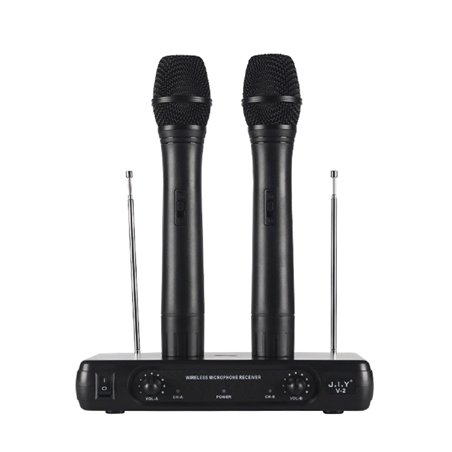 MICROFONOS INALAMBRICOS J.I.Y V-2  2 DE MANO