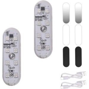 URAQT Luces LED Coche Interior, 2 Piezas Toque Car