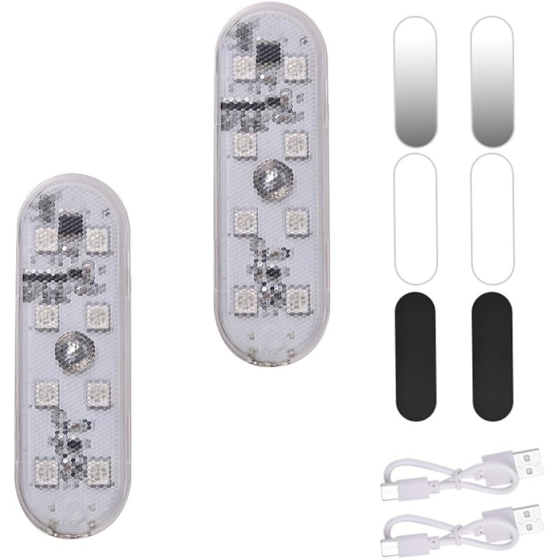 URAQT Luces LED Coche Interior, 2 Piezas Toque Car