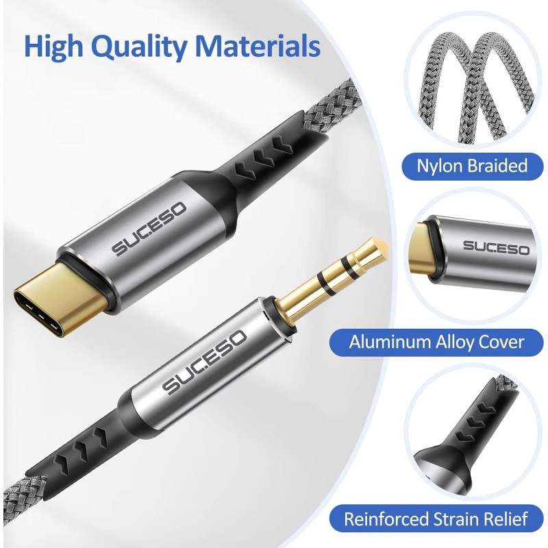 Cable USB C a Jack 3.5 mm. 1.2M