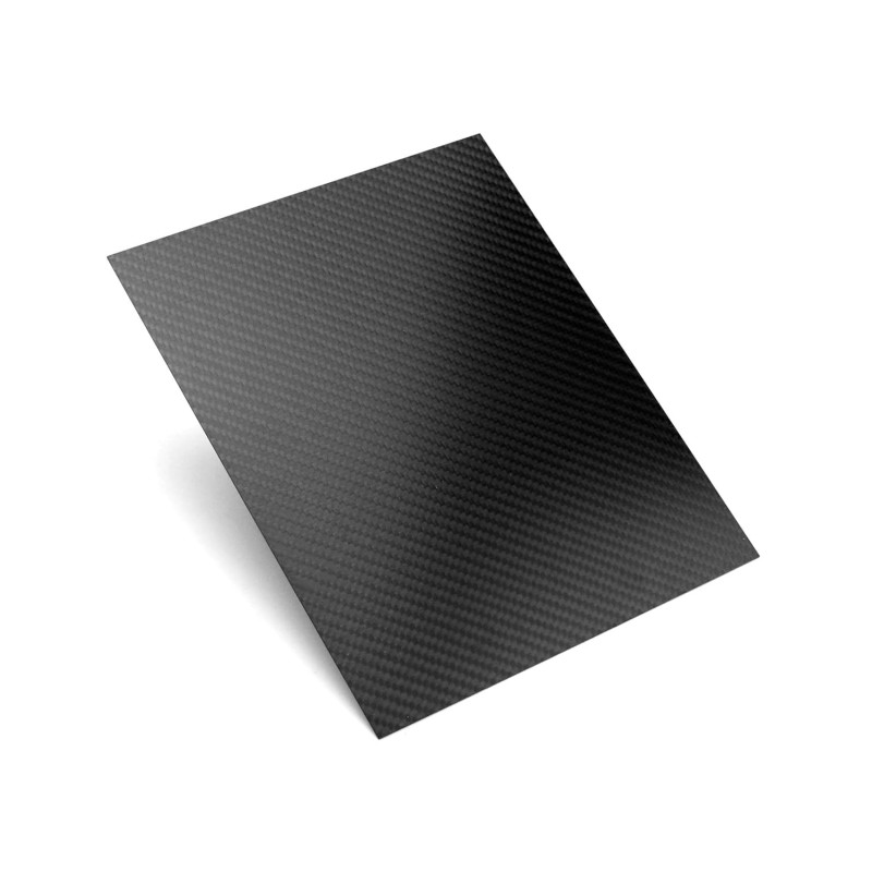 QWORK 3K Lámina de fibra de carbono, 200 x 250 x 1