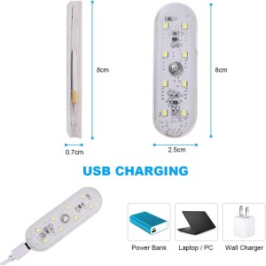 URAQT Luces LED Coche Interior, 2 Piezas Toque Car