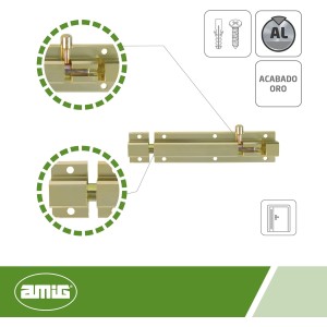 Amig - Pasador de Sobreponer para Puertas Mod.501