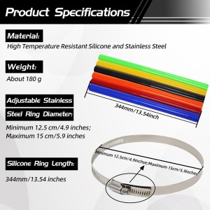 52 cm/20,47" Protector Tubo Escape Moto,Protección