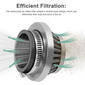 Filtro de aire de la motocicleta 58 mm