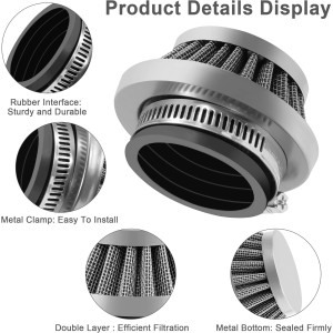 Filtro de aire de la motocicleta 58 mm