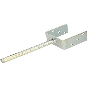 KOTARBAU® Soporte de poste en U 90 mm Anclaje Suelo