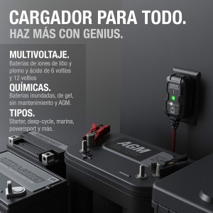 NOCO GENIUS1: Cargador Inteligente de baterías 1A