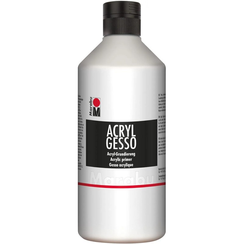 Marabu 12040075808 - Acrílico Gesso blanco 500 ml