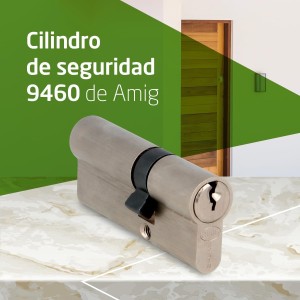 Amig - Cilindro de seguridad - Cerradura para puertas -Leva de 15mm